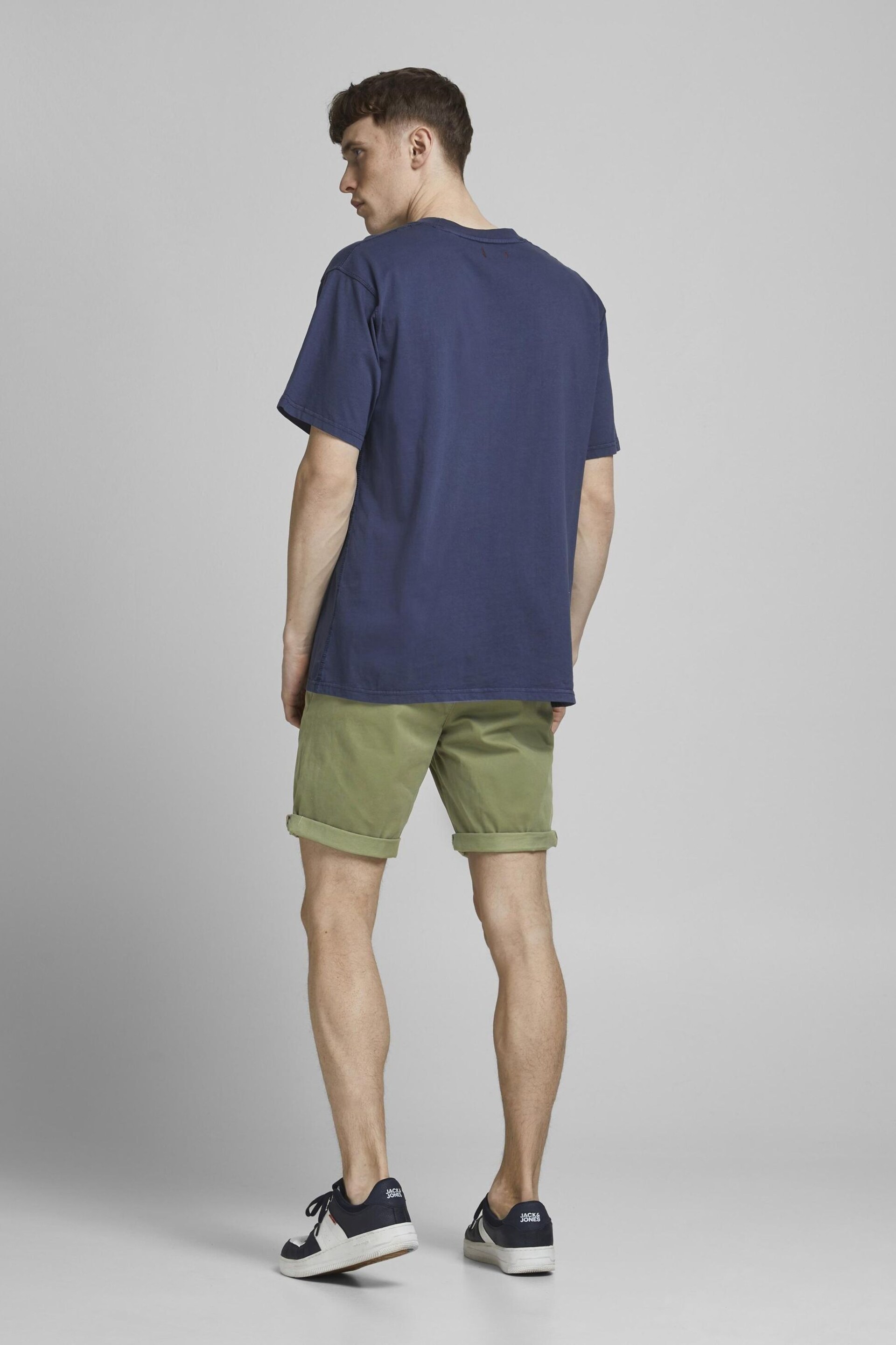 JACK & JONES Green Slim Chino Shorts - Image 3 of 7