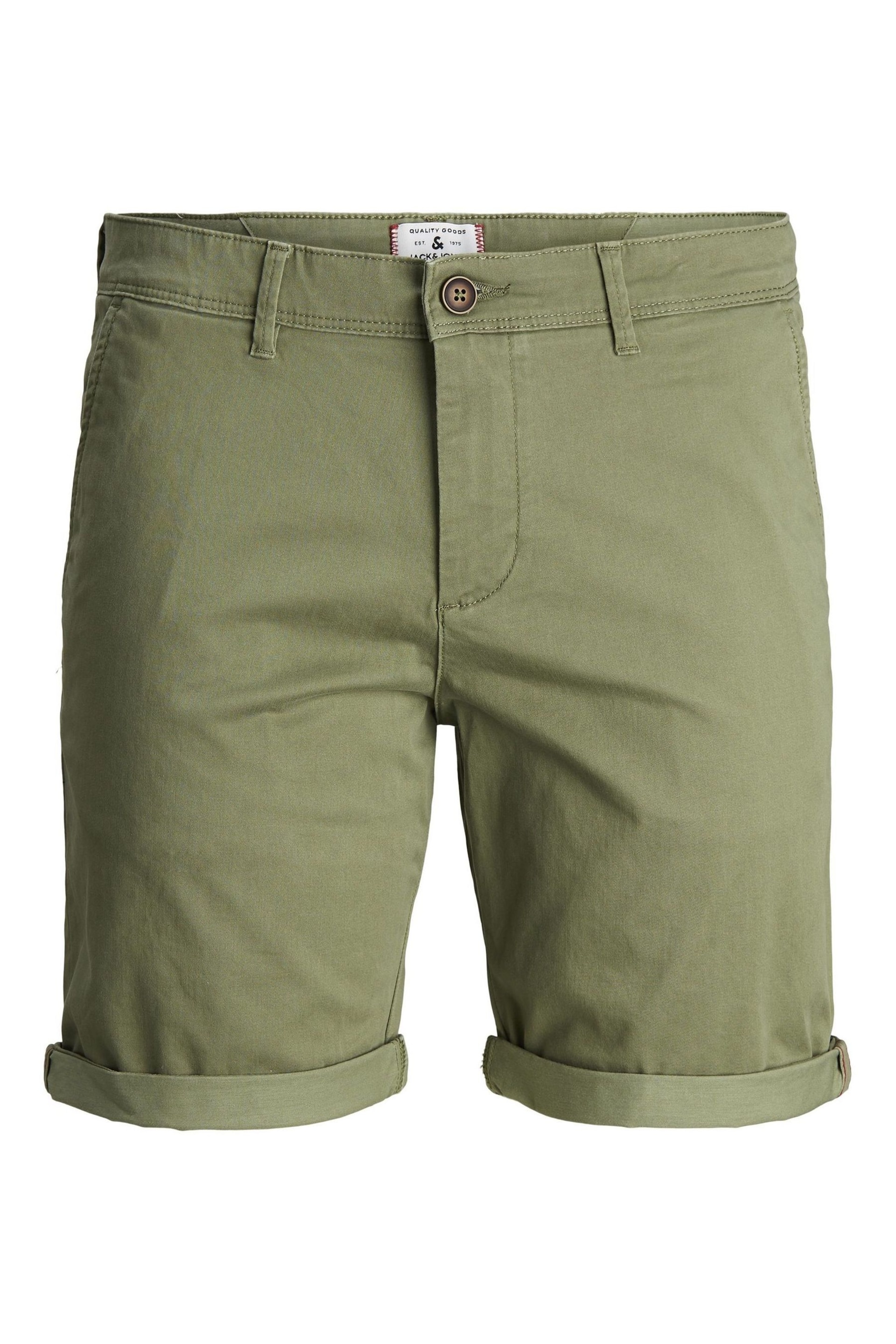 JACK & JONES Green Slim Chino Shorts - Image 6 of 7