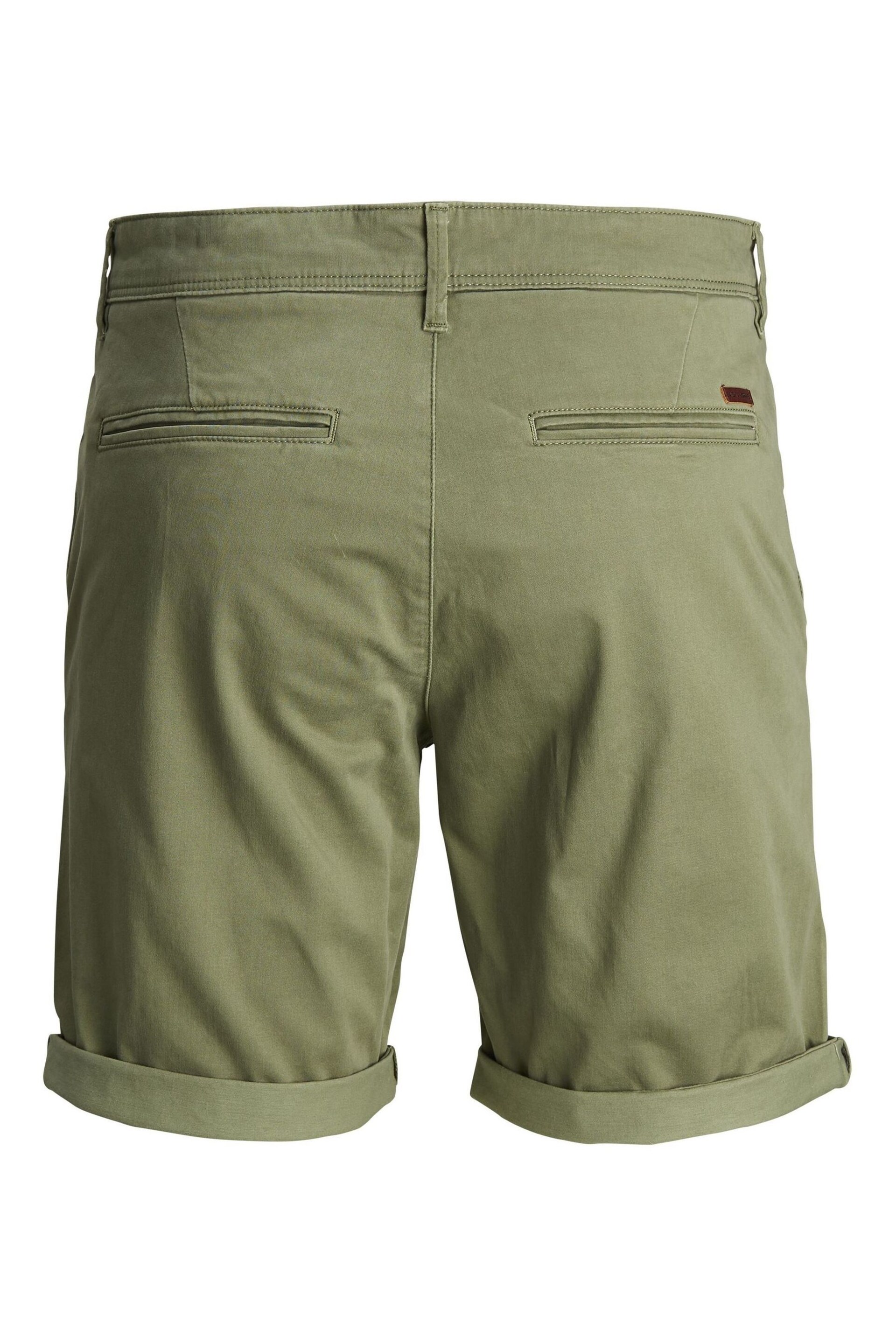 JACK & JONES Green Slim Chino Shorts - Image 7 of 7