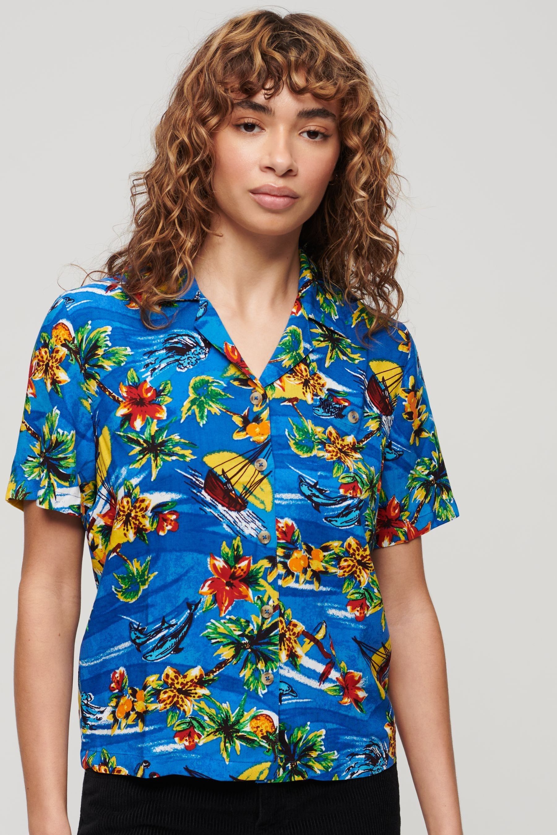 Buy Superdry Blue Beach Resort Shirt from Next Gibraltar