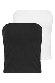 PixieGirl Petite Black Bandeau Tops 2 Pack - Image 6 of 8