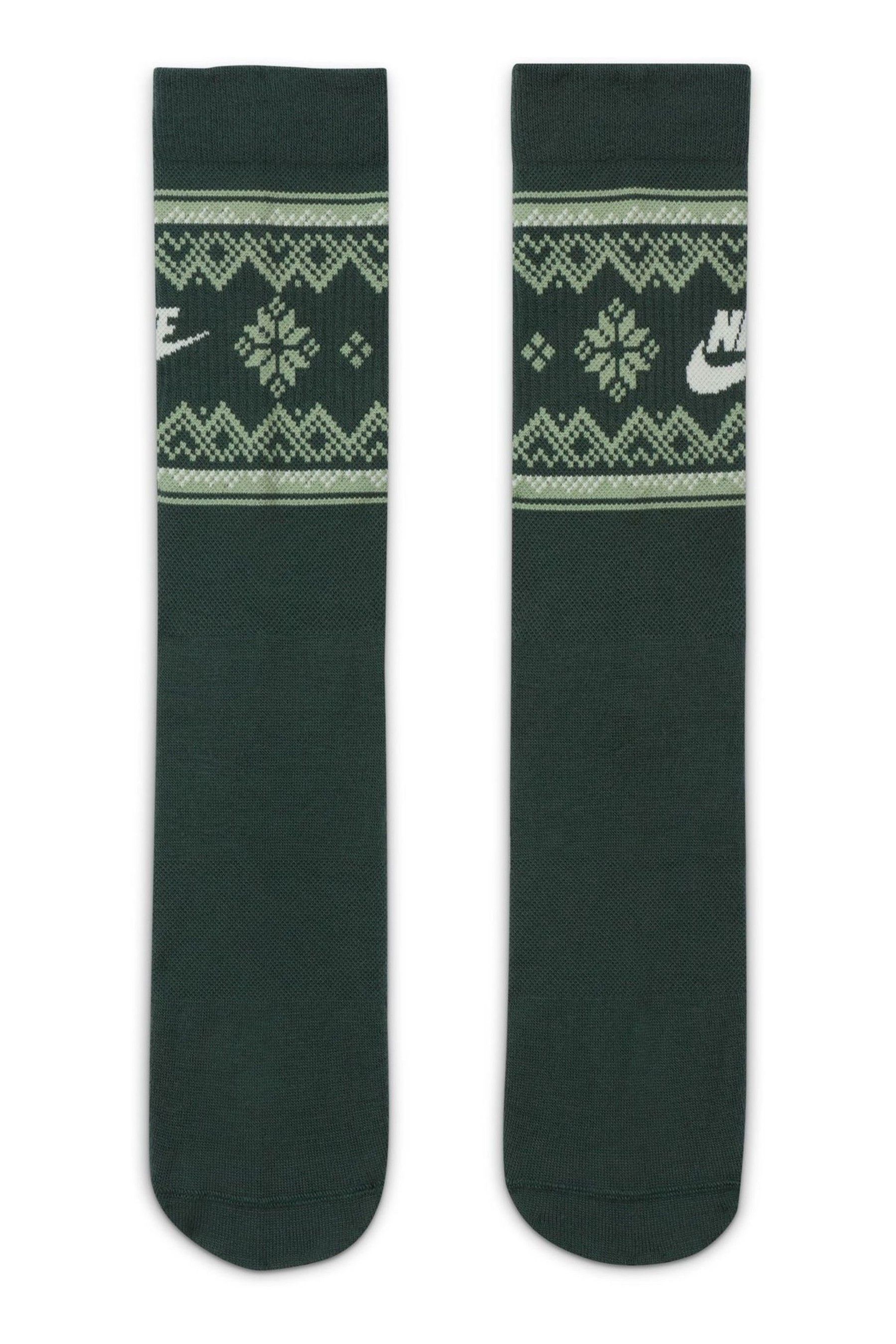 Buy Nike Green Essential Crew Fairisle Pattern Socks 1 Pack from Next Malta