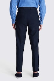 MOSS Blue Tailored Fit Herringbone Trousers - Image 2 of 3