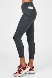 Sweaty Betty Slate Grey 7/8 Length Power Workout Leggings - Image 4 of 7