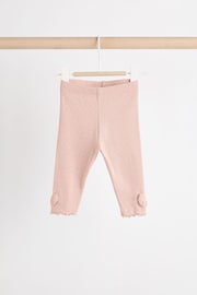 Pink Cosy Baby Long Sleeve Top and Leggings 3 Piece Set - Image 12 of 22