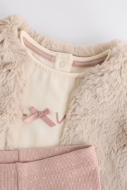 Pink Cosy Baby Long Sleeve Top and Leggings 3 Piece Set - Image 18 of 22