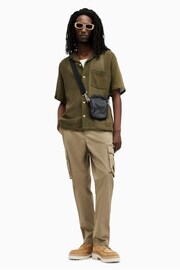 AllSaints Green Sortie Short Sleeve Shirt - Image 6 of 8