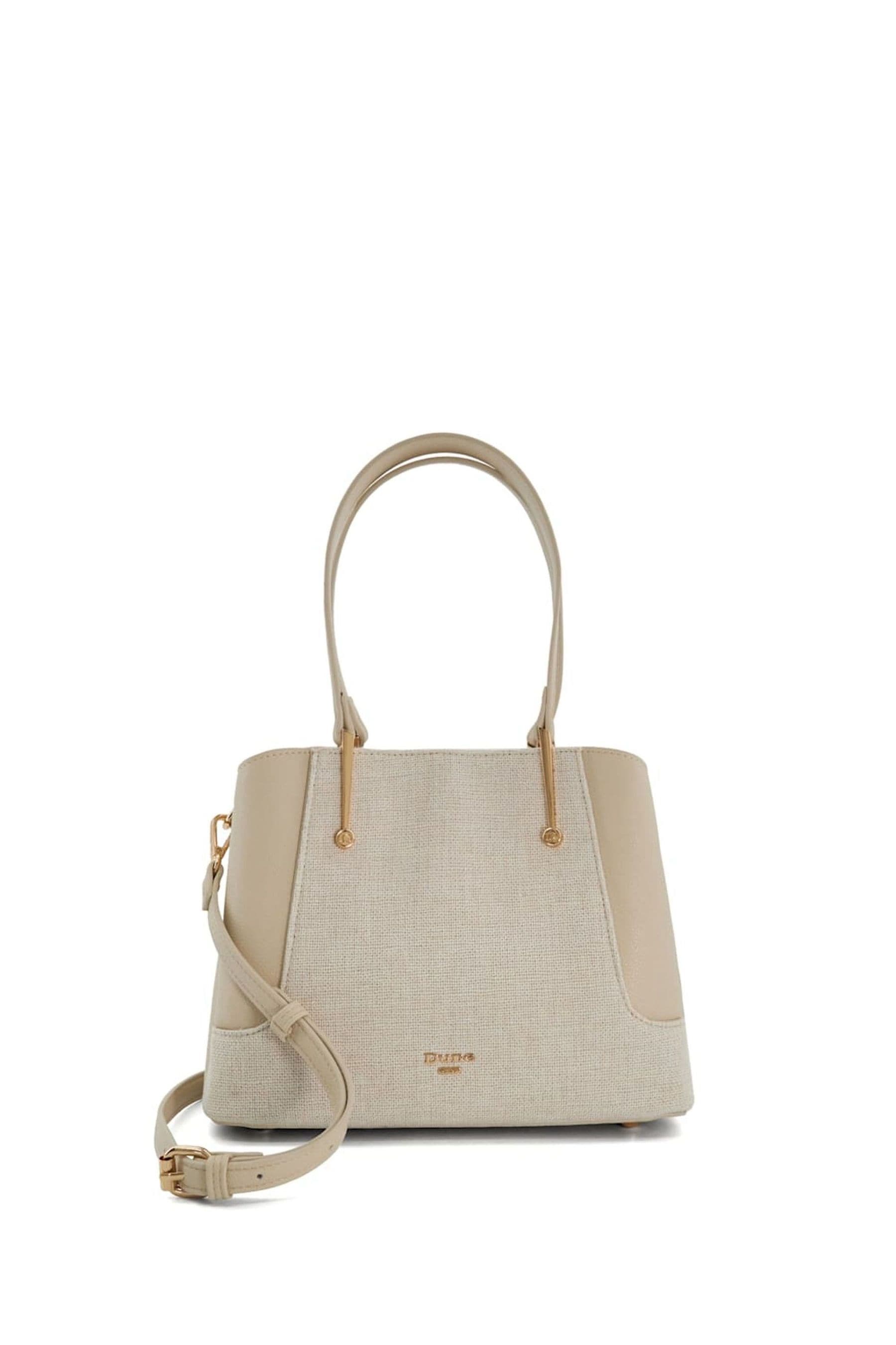 Buy Dune London Natural Dinidorriss Patent Grab Bag from Next Ireland