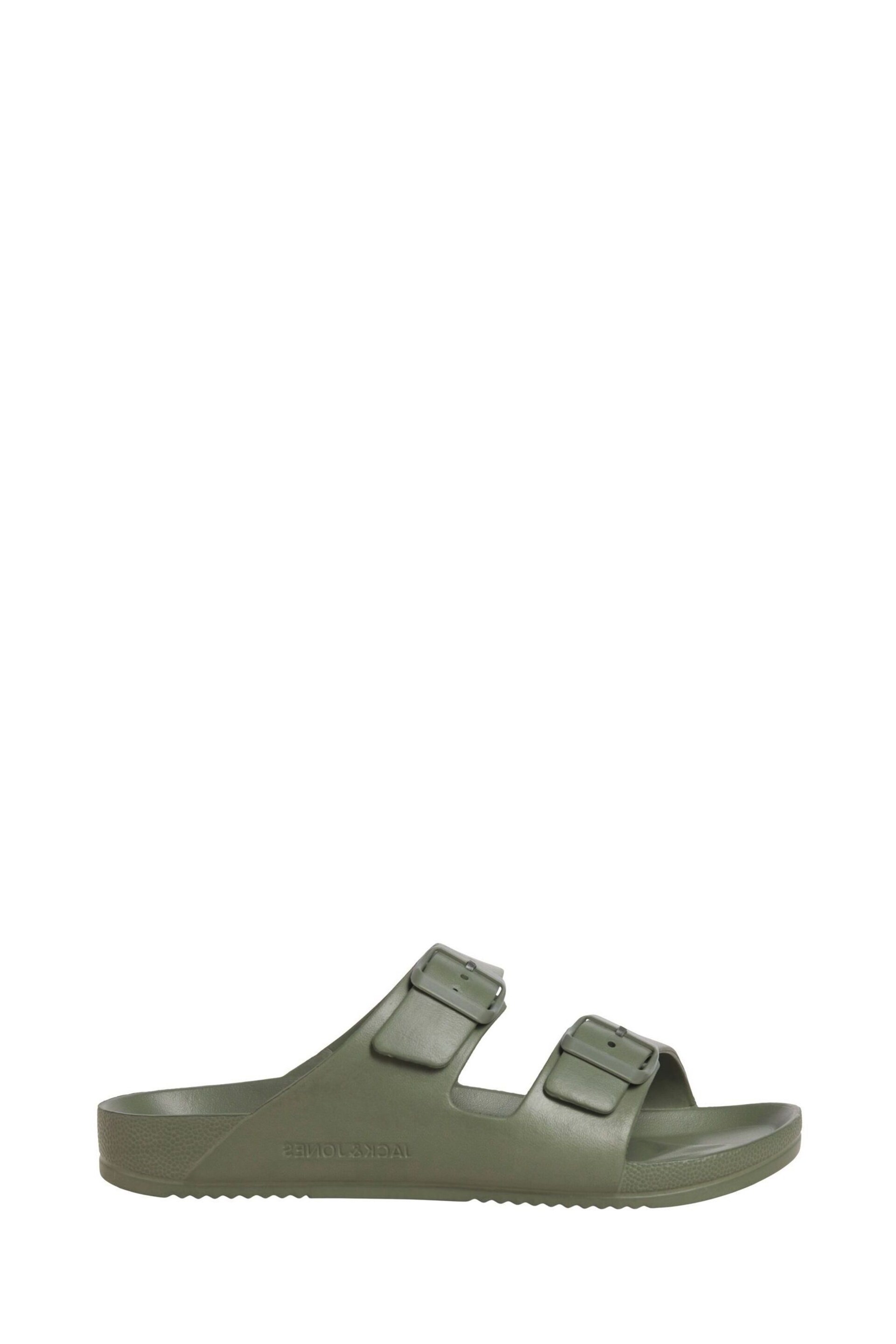 JACK & JONES Green Double Strap Sandals - Image 1 of 6