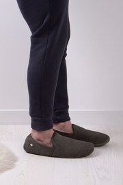 Just Sheepskin Grey Mens Chester Slippers - Image 1 of 5