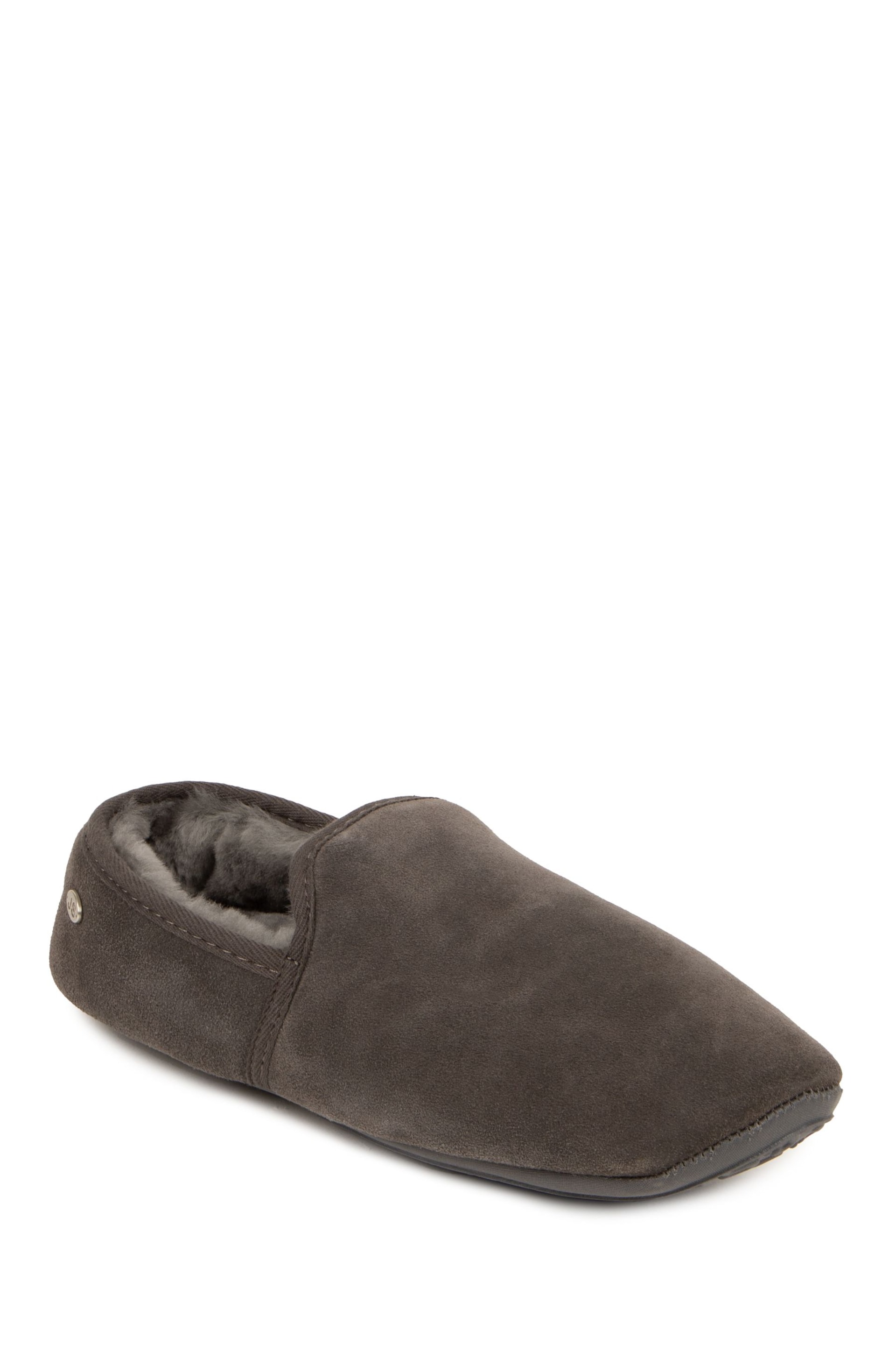 Just Sheepskin Grey Mens Chester Slippers - Image 3 of 5