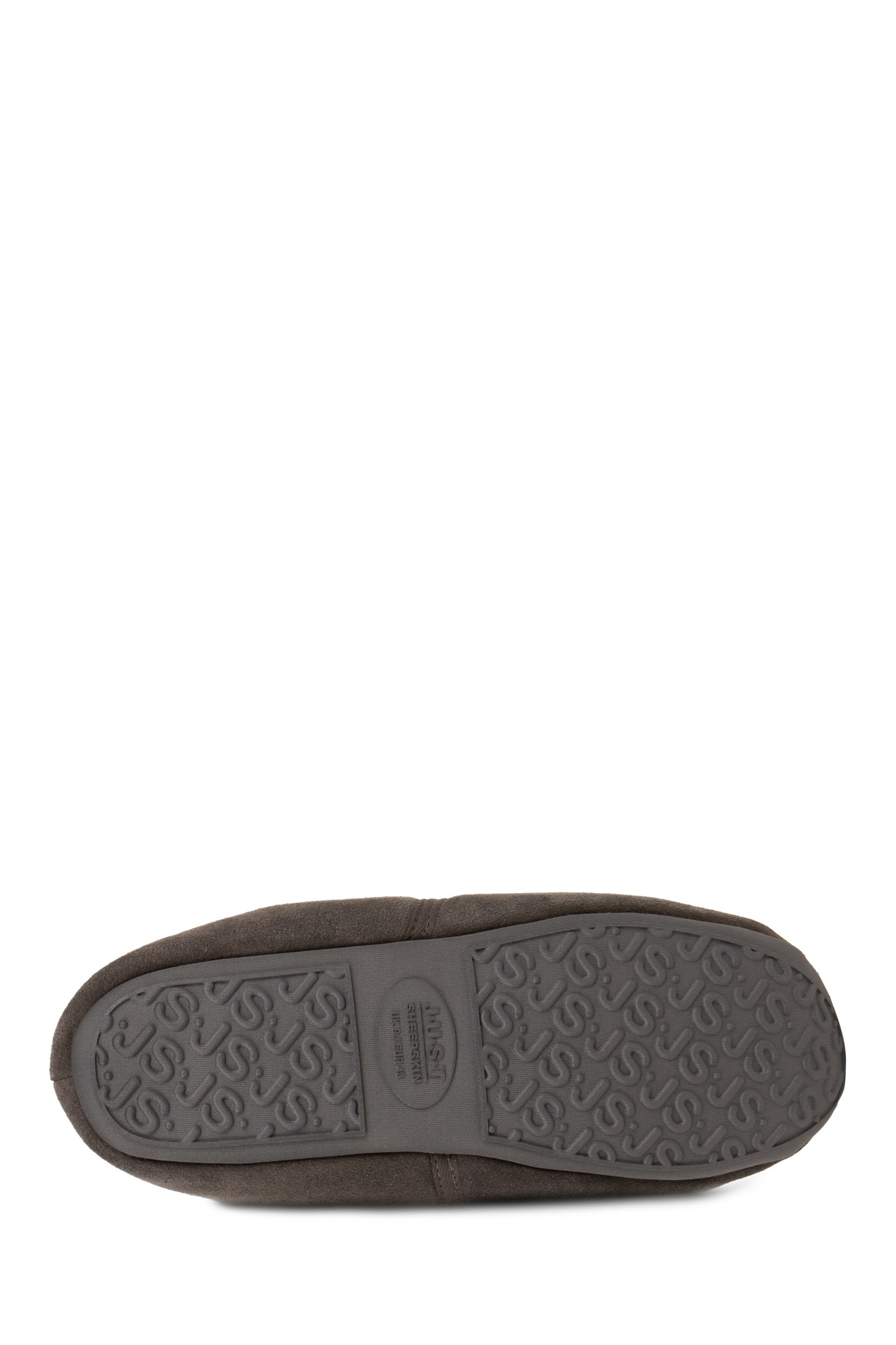 Just Sheepskin Grey Mens Chester Slippers - Image 5 of 5