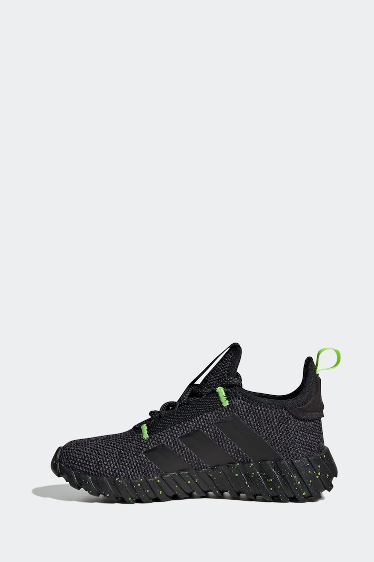 adidas Black/Lime Kaptir 3.0 Shoes Kids - Image 2 of 8