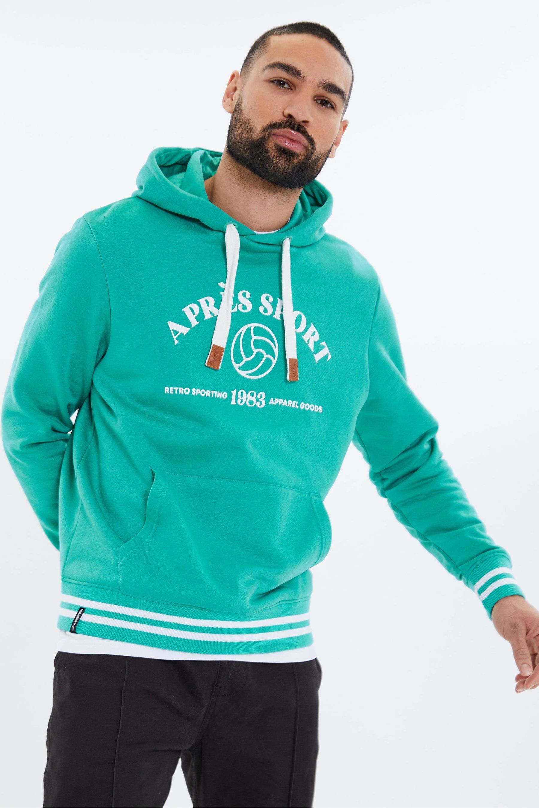 Green graphic hoodie clearance