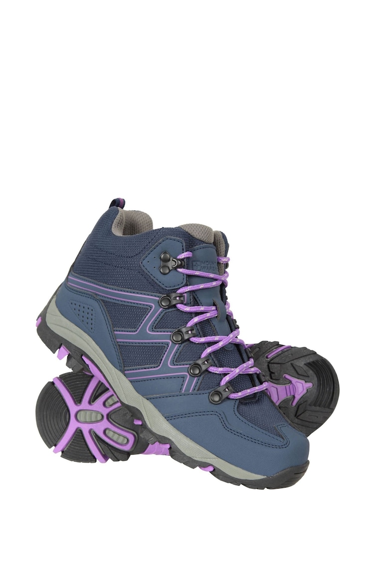 Mountain Warehouse Purple Kids Oscar Walking Boots - Image 1 of 5