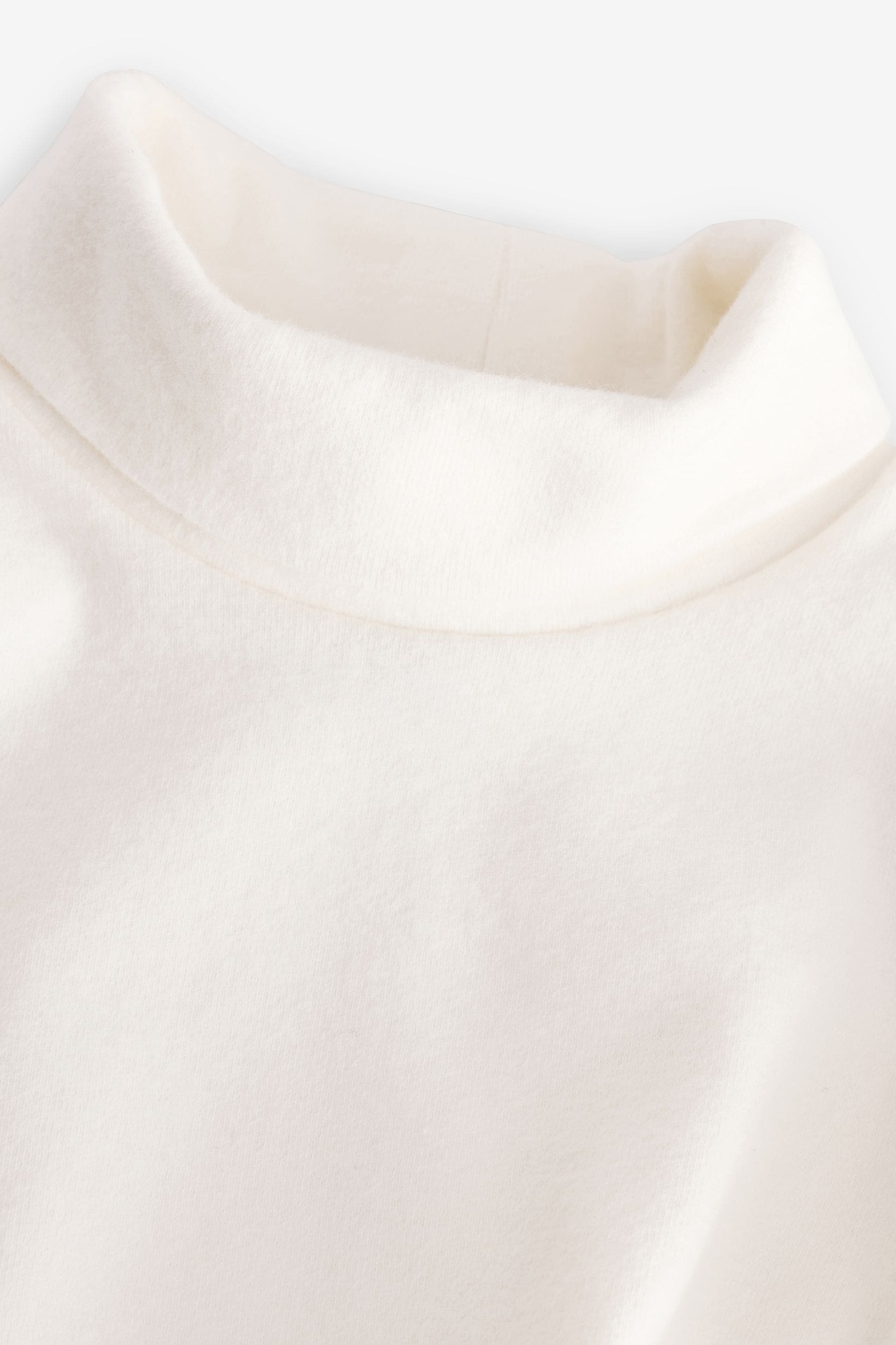 Buy Cream Brushed Long Sleeve Roll Neck Top 3mths 7yrs from the Next UK online shop