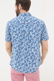 FatFace Ikat Blue Print Shirt - Image 2 of 5