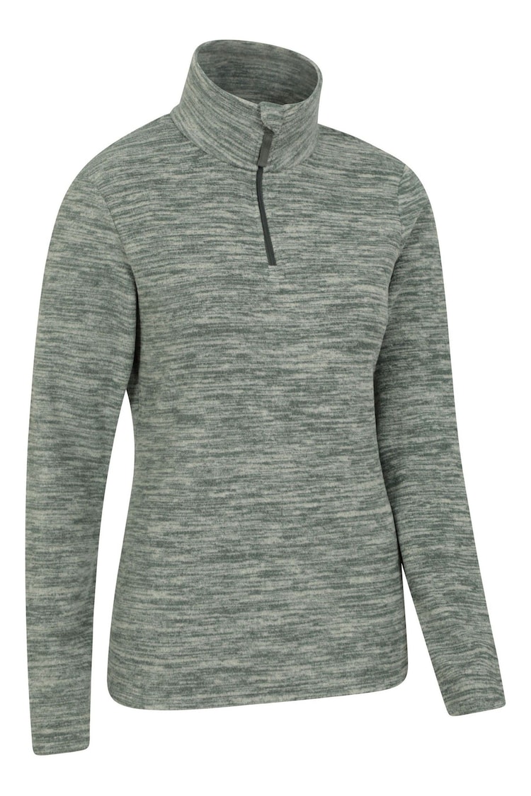 Mountain Warehouse Green Womens Snowdon Melange Half-Zip Fleece - Image 2 of 5