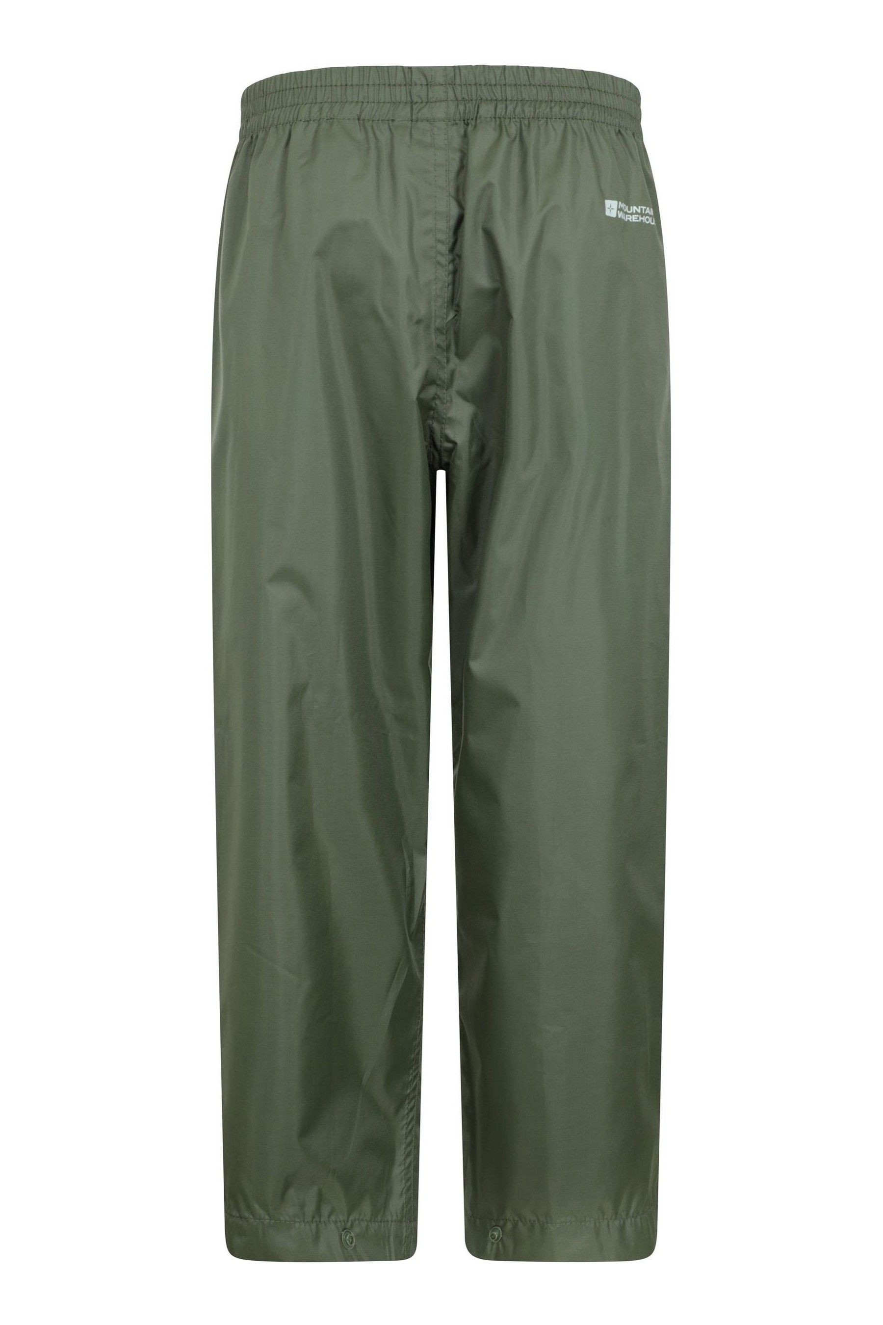 Mountain Warehouse Green Kids Pakka Waterproof Over Trousers 2 3 Yrs Boys
