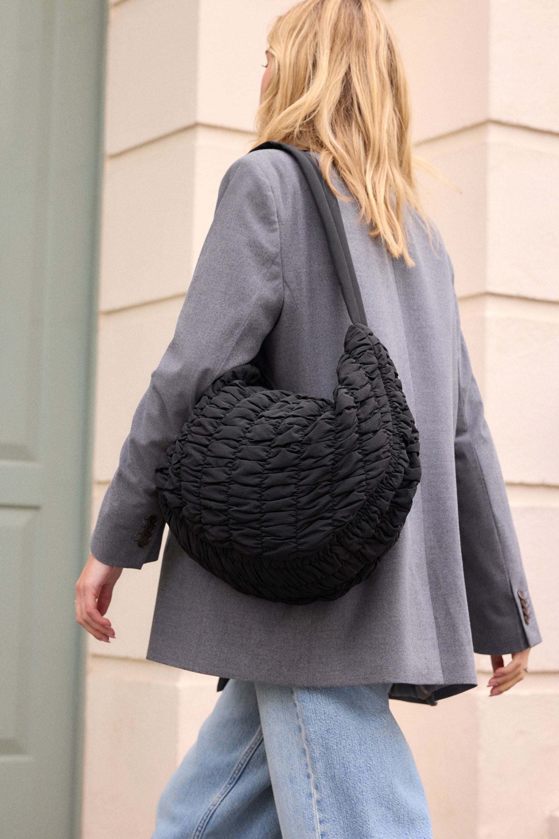 Buy Black Padded Shoulder Bag from the Next UK online shop