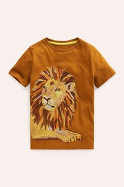 Boden Brown Superstitch Animal Print T-Shirt - Image 1 of 3
