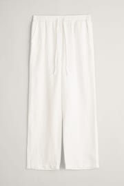 Seasalt Cornwall White Tide Flow 100% Linen Trousers - Image 5 of 6