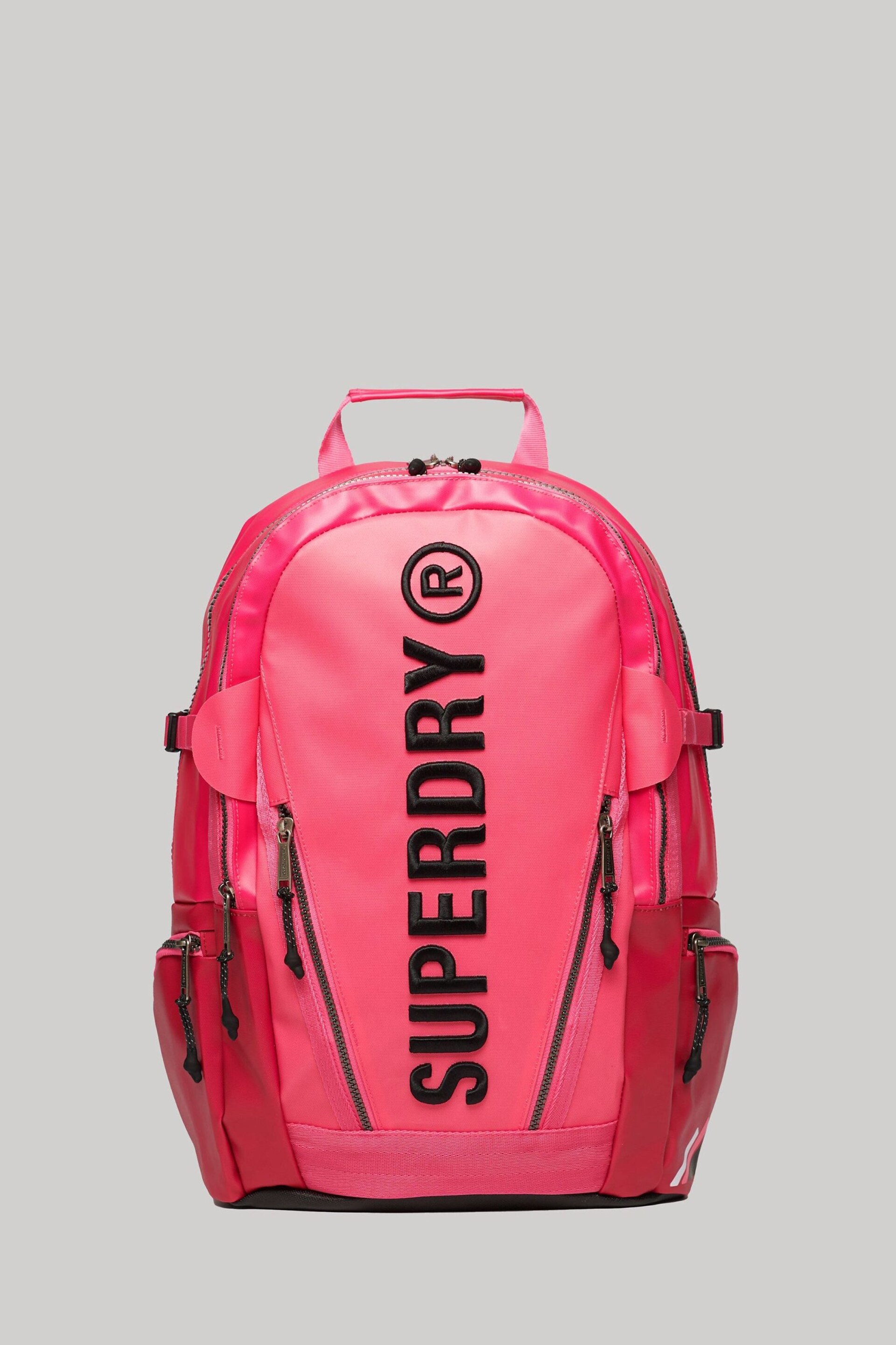 Superdry Pink Tarp Rucksack Bag - Image 1 of 5