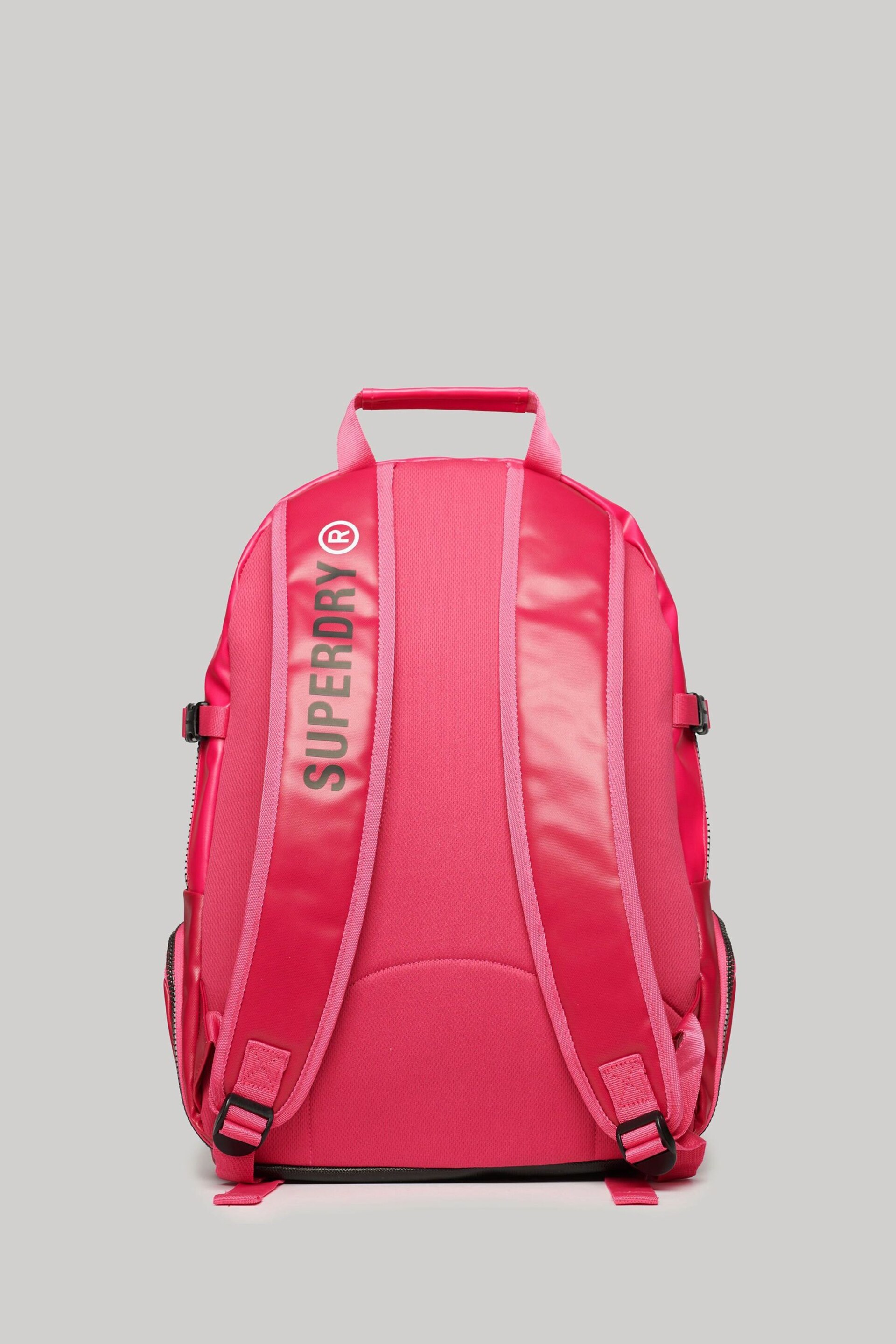 Superdry Pink Tarp Rucksack Bag - Image 3 of 5