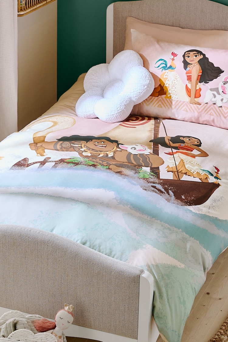 Natural Disney Moana 100% Cotton Duvet Cover and Pillowcase Set - Image 2 of 9