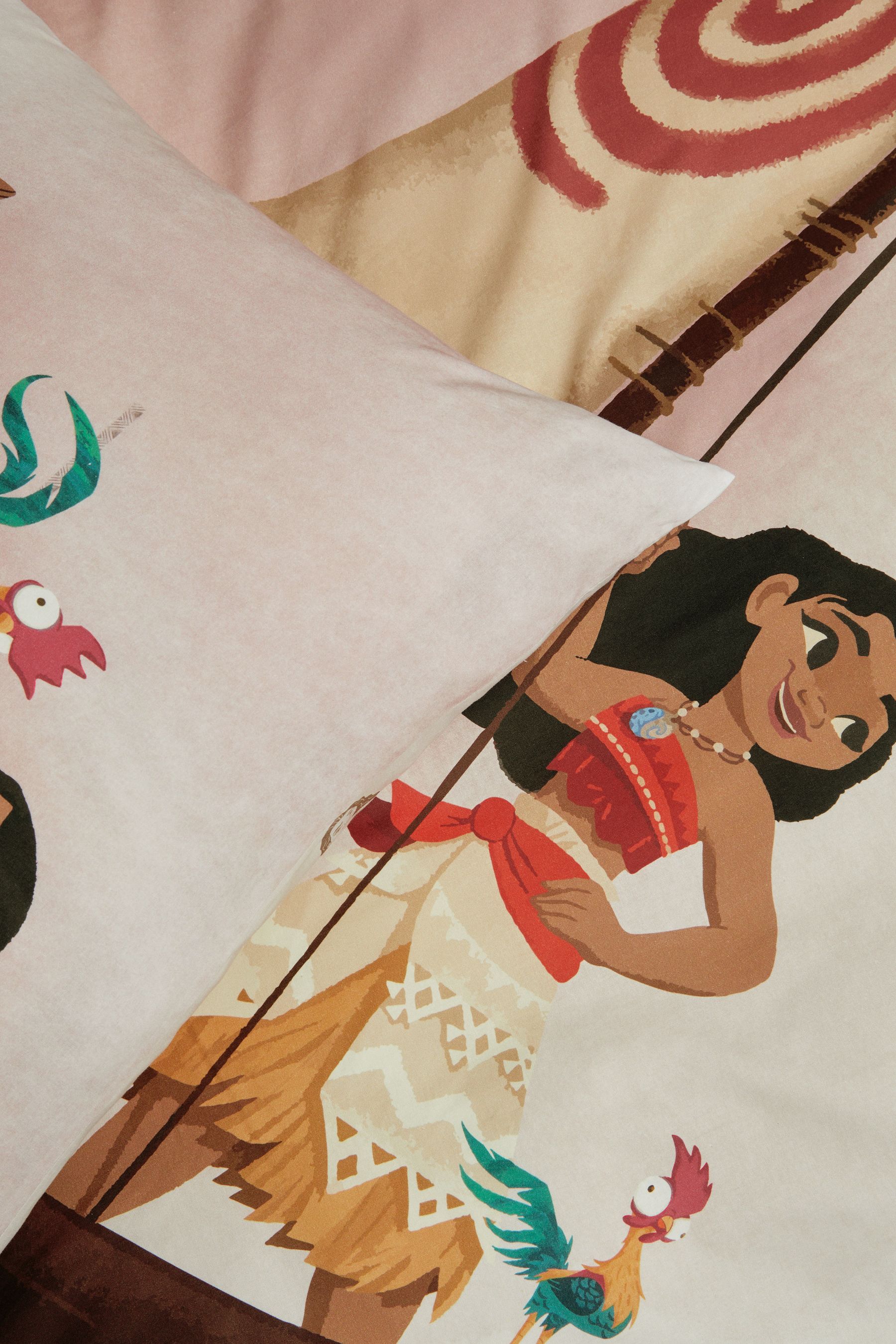 Buy Natural Disney Moana 100 Cotton Duvet Cover and Pillowcase Set from Next Luxembourg