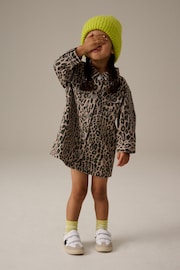 Animal Print 100% Cotton Shirt Dress (3mths-8yrs) - Image 3 of 4