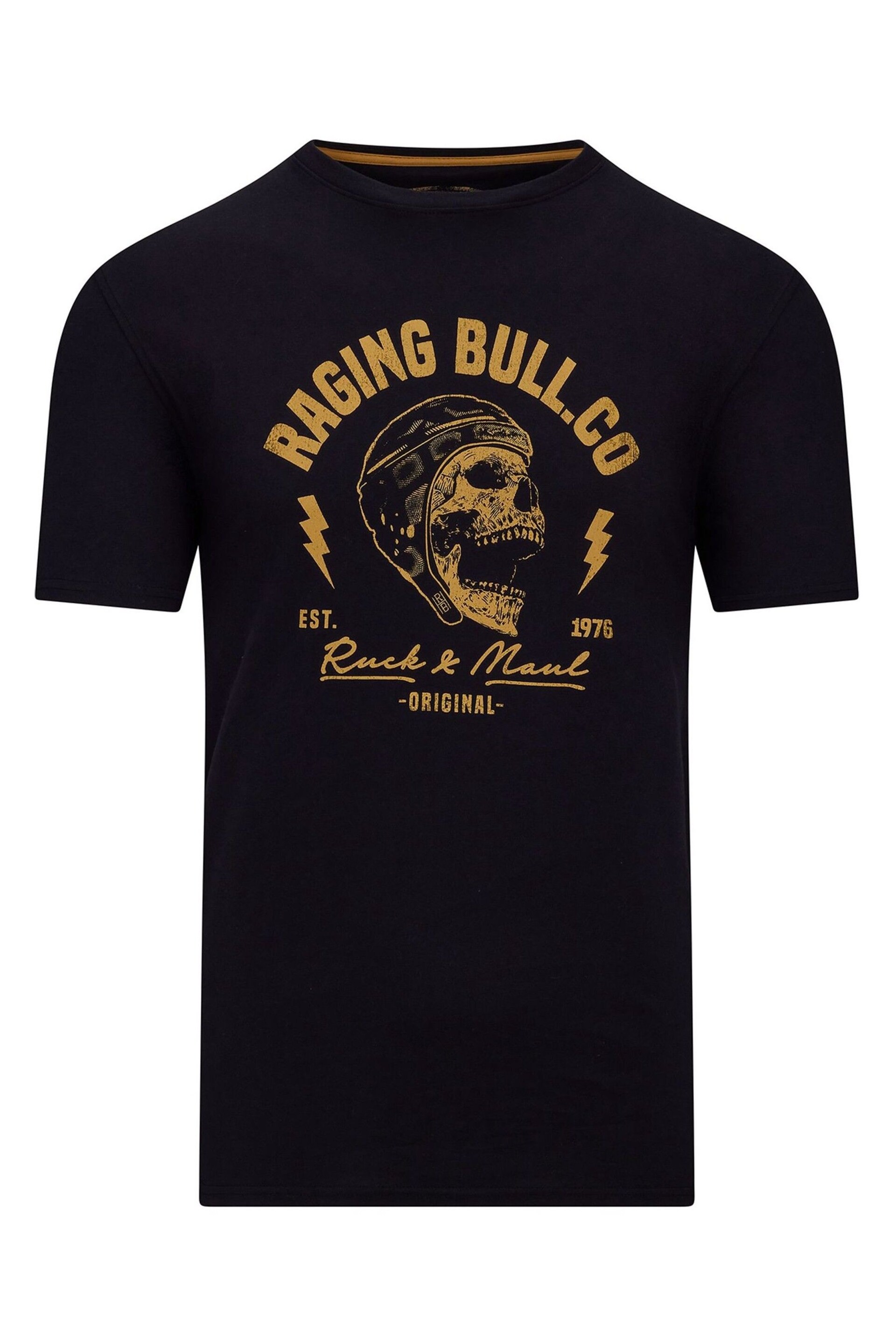 Raging Bull Ruck & Maul Black T-Shirt - Image 5 of 5