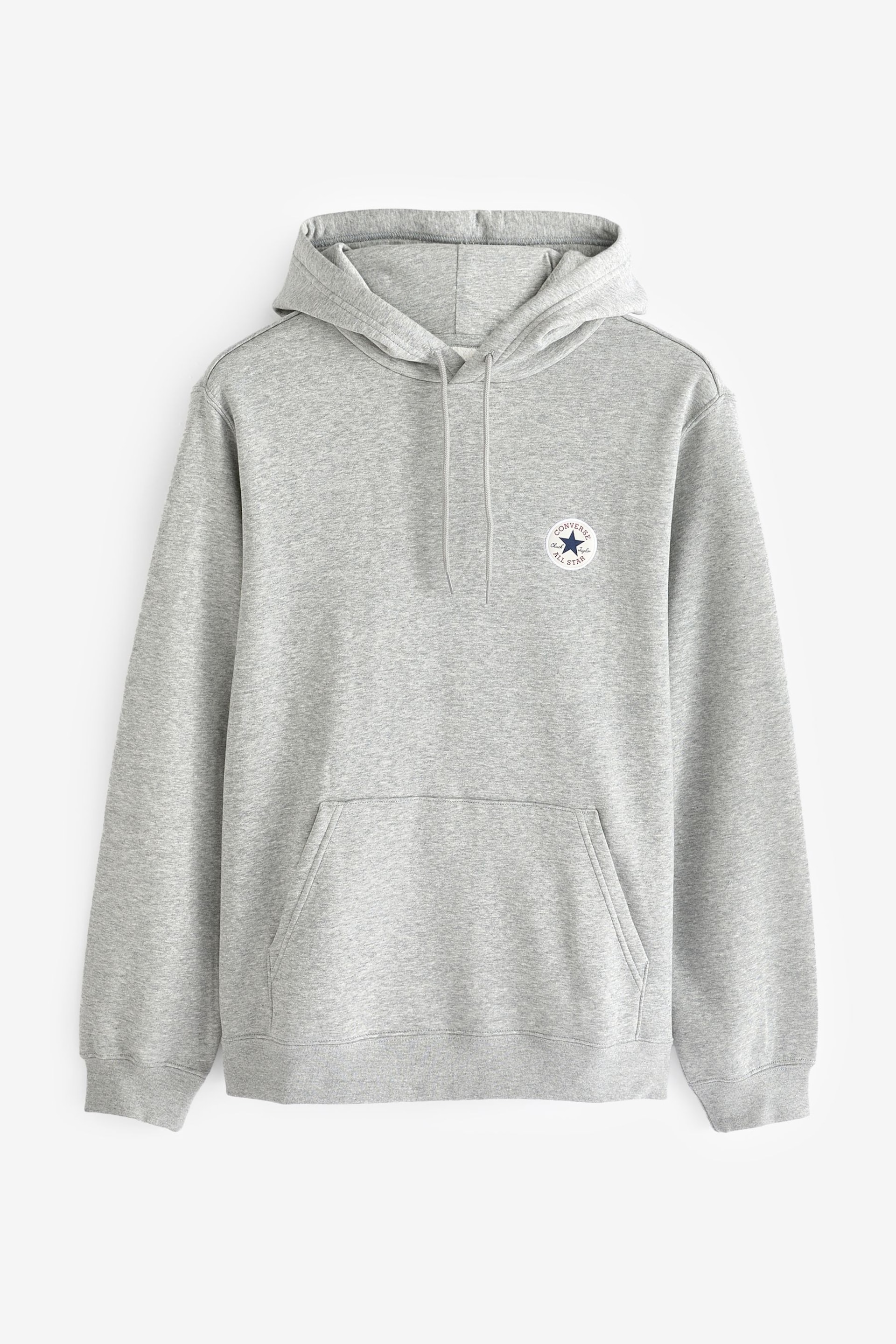 Converse Grey Chuck Patch Hoodie - Image 1 of 4