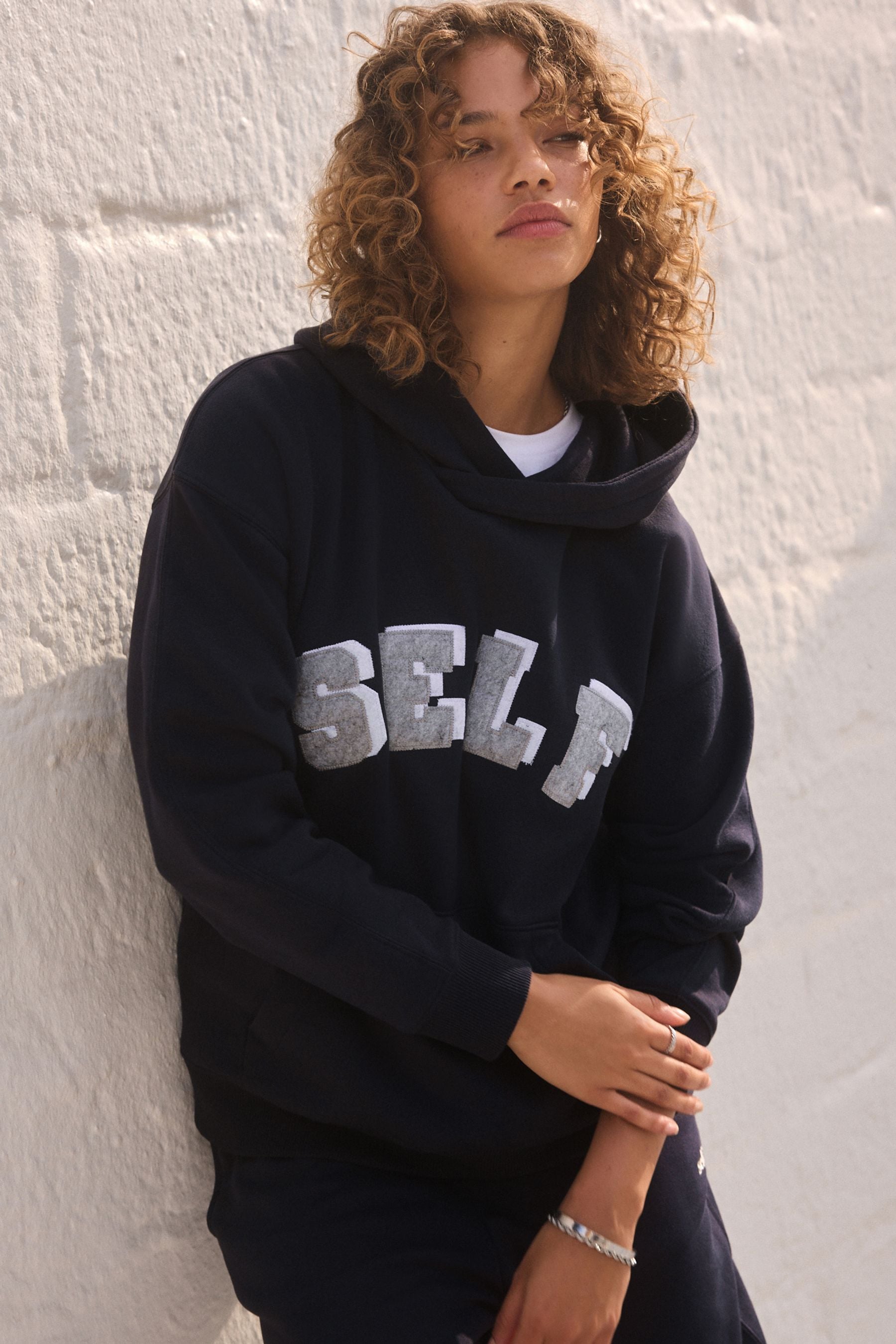 Next navy hoodie clearance