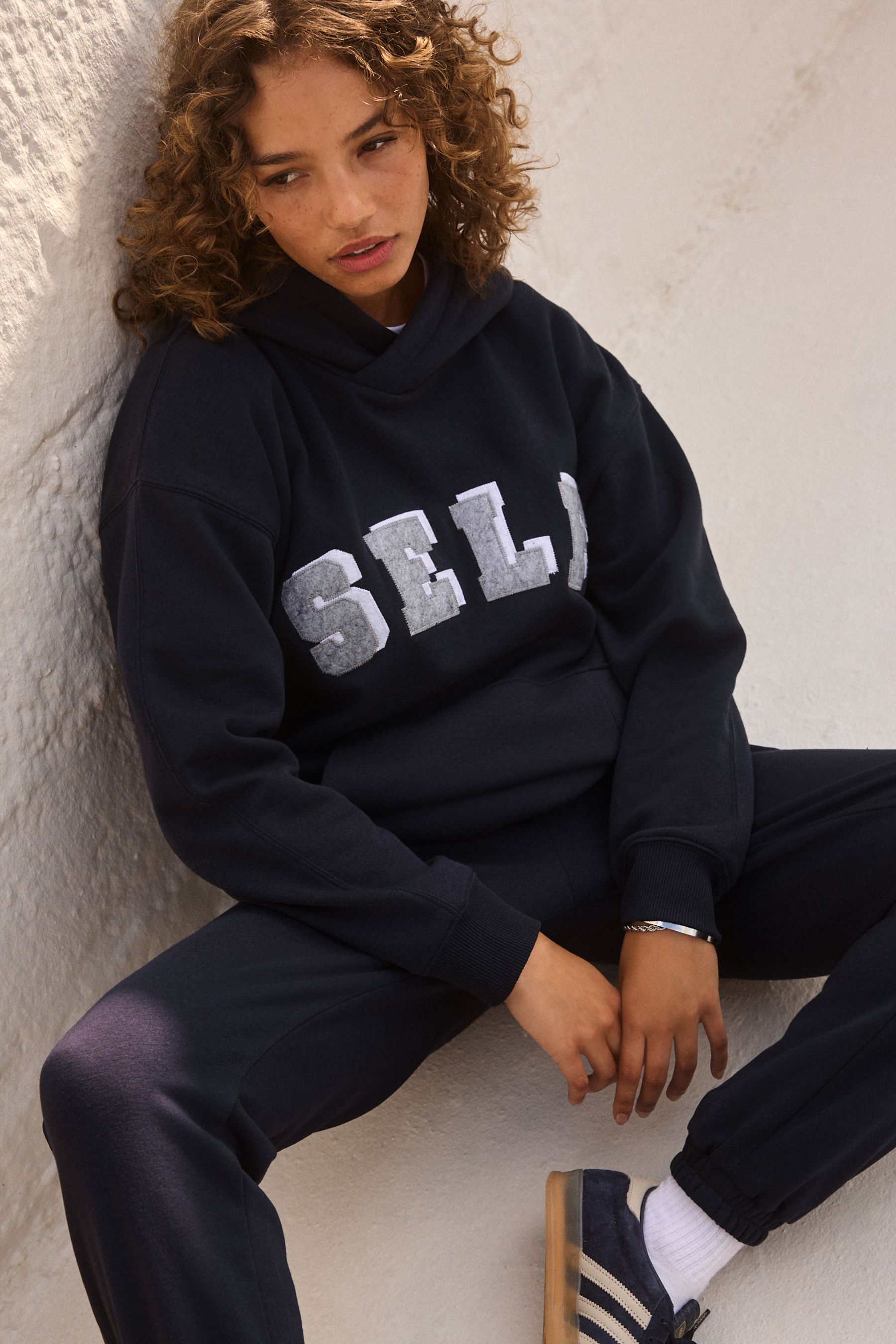 Next navy hoodie clearance