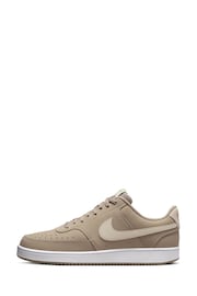 Nike Khaki/White Court Vision Low Trainers - Image 2 of 10