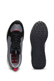 HUGO Contrast Details Honeycomb Mesh Trainers - Image 4 of 5