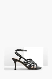 Hush Black Gisele Strappy Leather Stiletto Shoes - Image 3 of 4