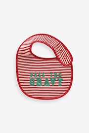 Red Christmas Baby Bib 3 Pack - Image 3 of 4