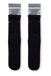 Nike Black Everyday Plus Cushioned Crew Socks 1 Pack - Image 3 of 4