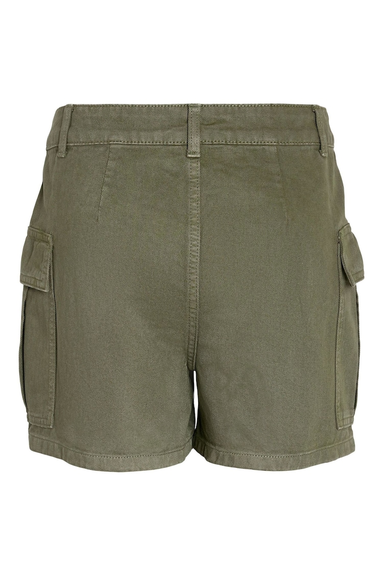 NOISY MAY Green Mom 100% Cotton Denim Cargo Shorts - Image 2 of 4