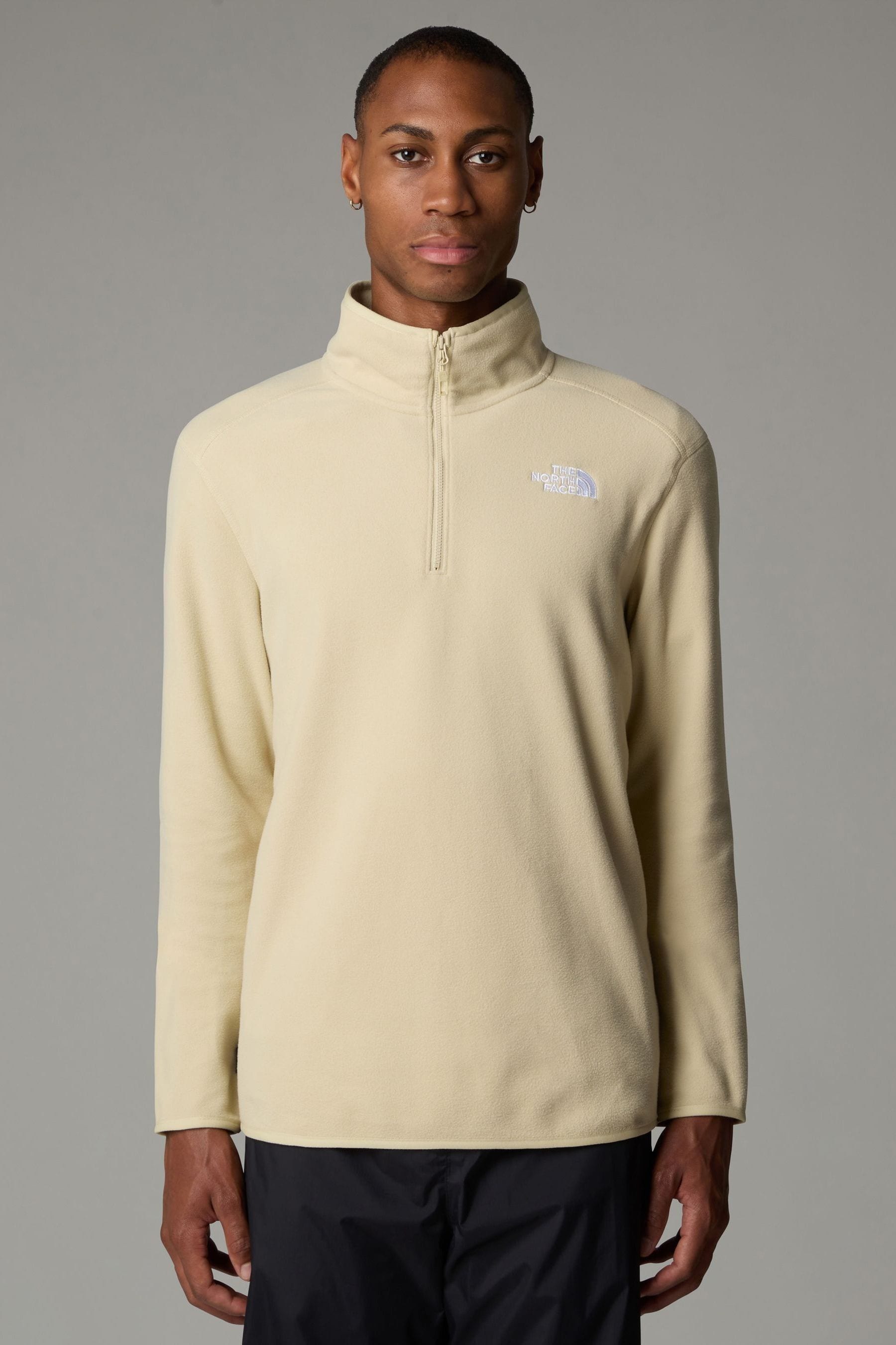 Buy The North Face Neutral Side Logo Mens Glacier Quarter Zip Fleece from the Next UK online shop