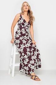 Long Tall Sally Red LTS Tall Wine Red Floral Print Maxi Dress - Image 2 of 5