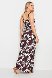Long Tall Sally Red LTS Tall Wine Red Floral Print Maxi Dress - Image 3 of 5
