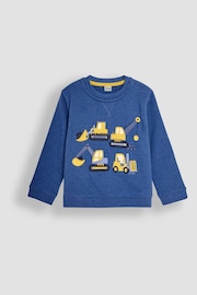 JoJo Maman Bébé Cobalt Appliqué Sweatshirt - Image 1 of 3