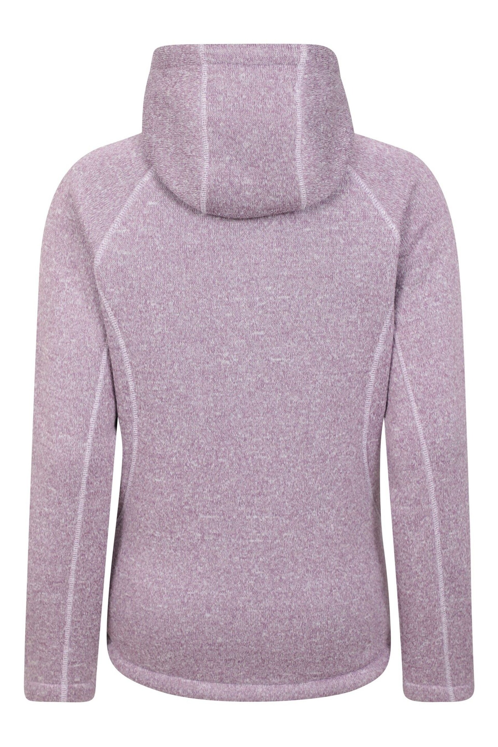 Mountain Warehouse Purple Womens Nevis Borg Lined Hoodie - Image 3 of 5