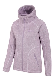 Mountain Warehouse Purple Womens Nevis Borg Lined Hoodie - Image 4 of 5