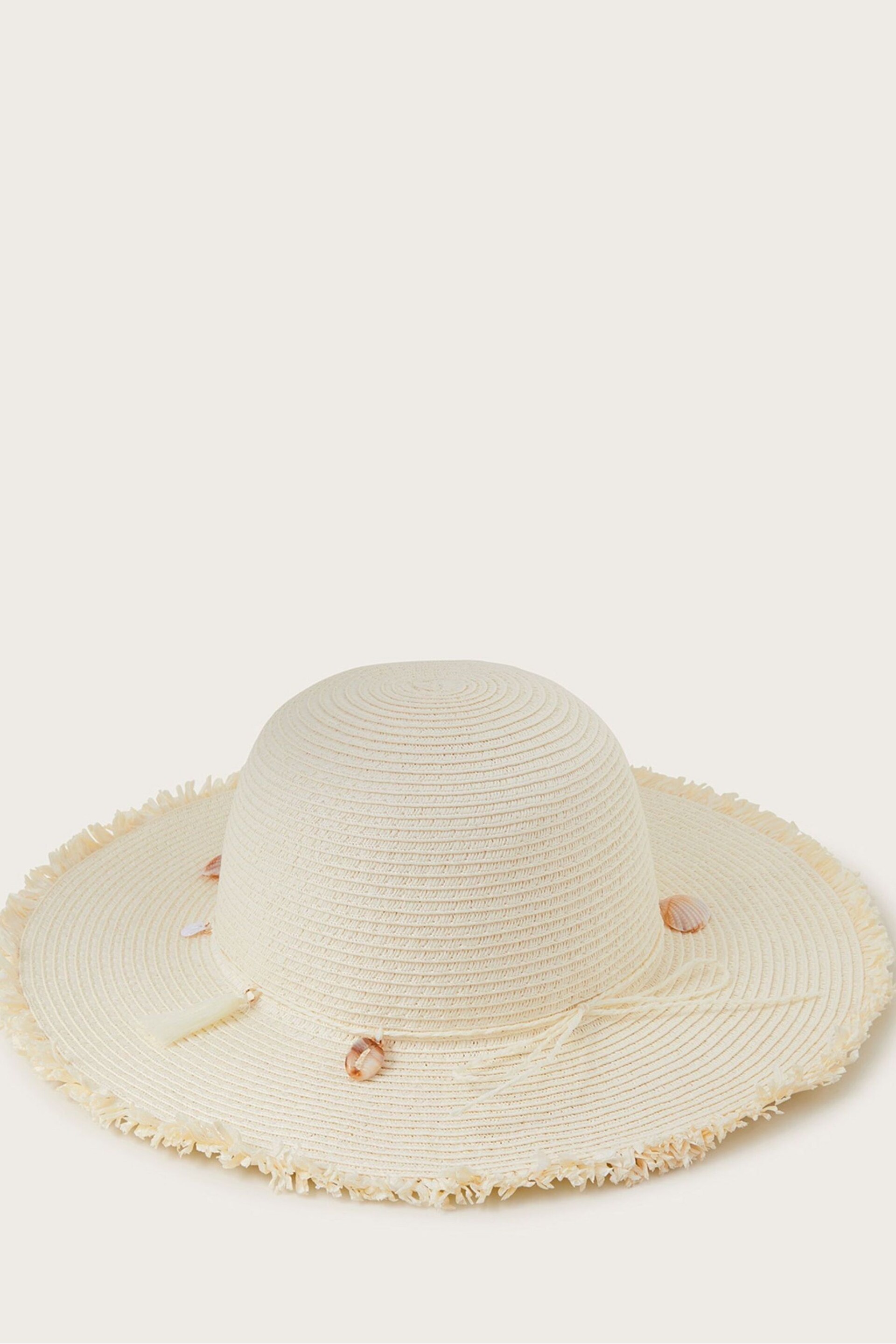 Monsoon Natural Shell Band Straw Hat - Image 2 of 3