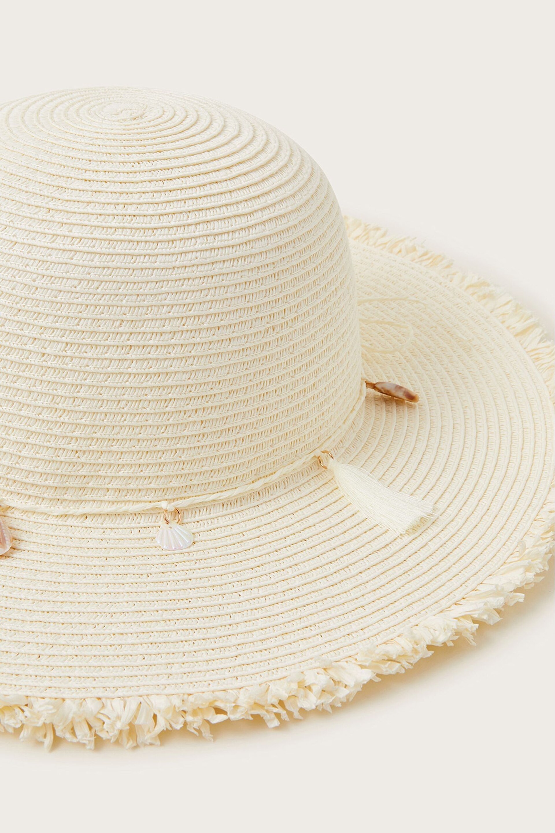 Monsoon Natural Shell Band Straw Hat - Image 3 of 3