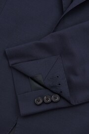 Reiss Bright Blue Destiny Wool Single Breasted Blazer - Image 7 of 7